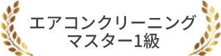 エアコンクリーニングマスター１級所持